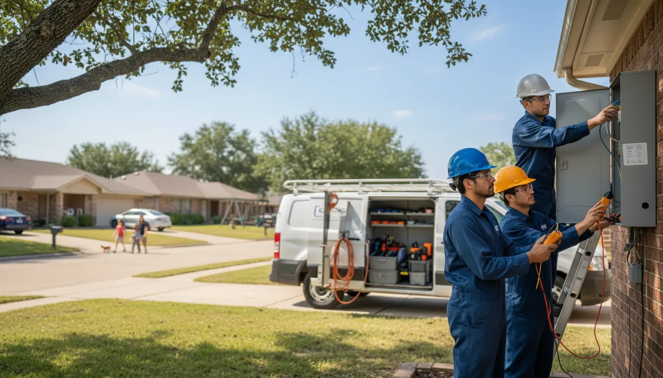 Certified electrician providing emergency electrical services in Centuria, WI
